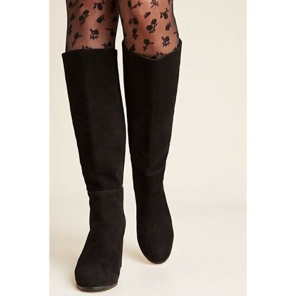 NEW SILENT D Sz 36 WYNONA TALL SUEDE HEELED BOOTS - Picture 3 of 4